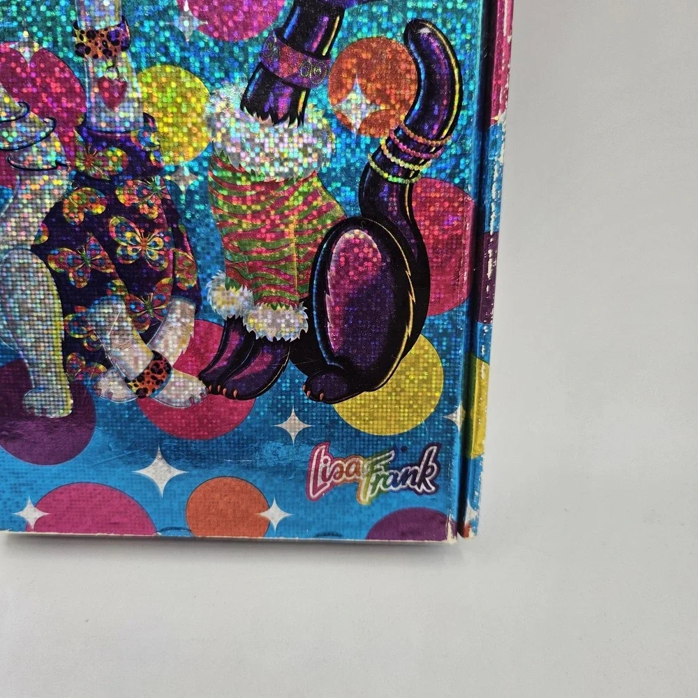 VTG Lisa Frank Roxy And Rollie Trifold Flip Out Planner 4 X 6 Holo Incomplete